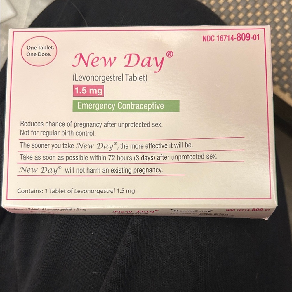 New Day Emergency Contraceptive 1.5 mg Morning After Pill